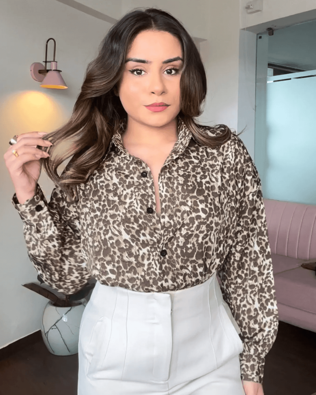Printed Crepe Shirt