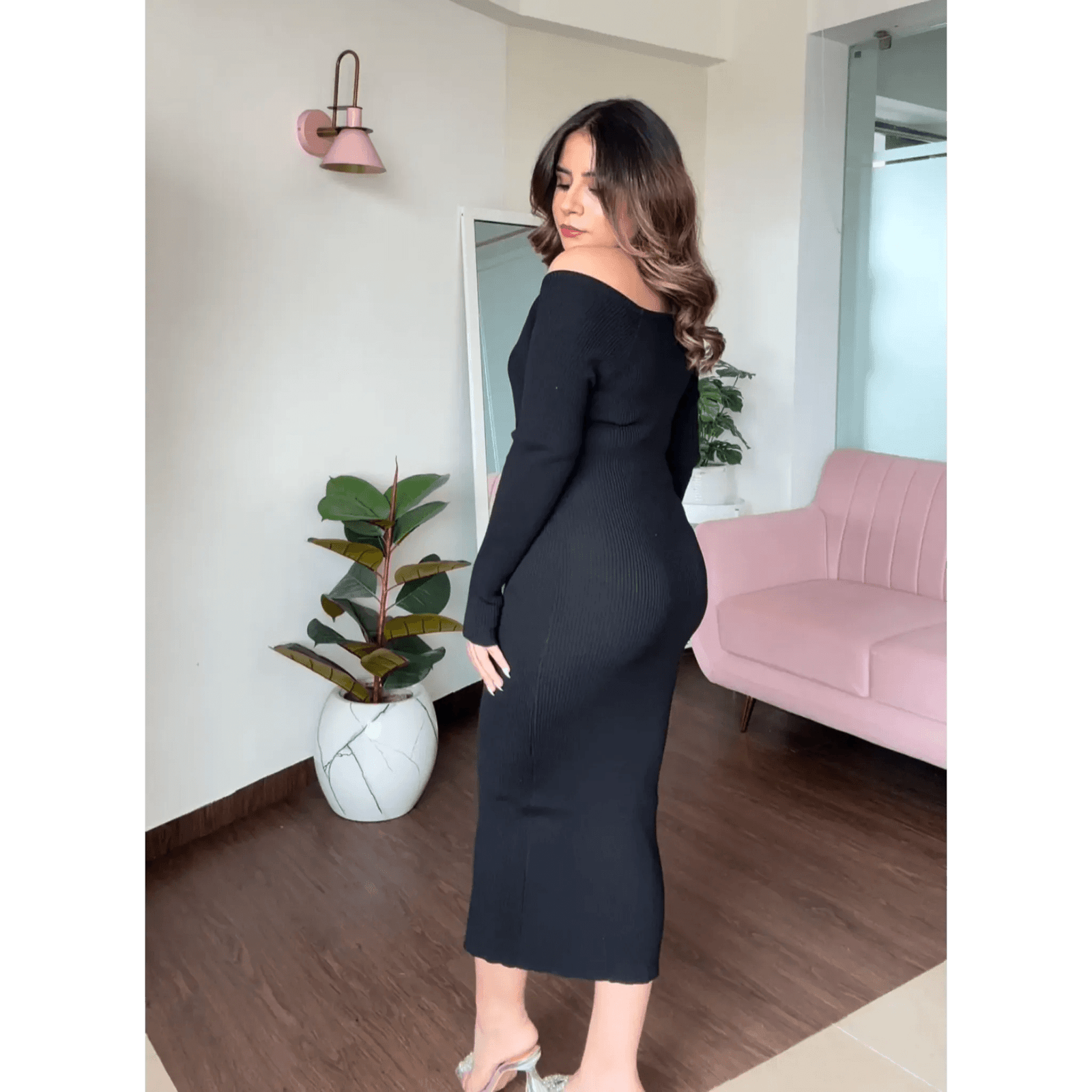 Crossover Midi Dress