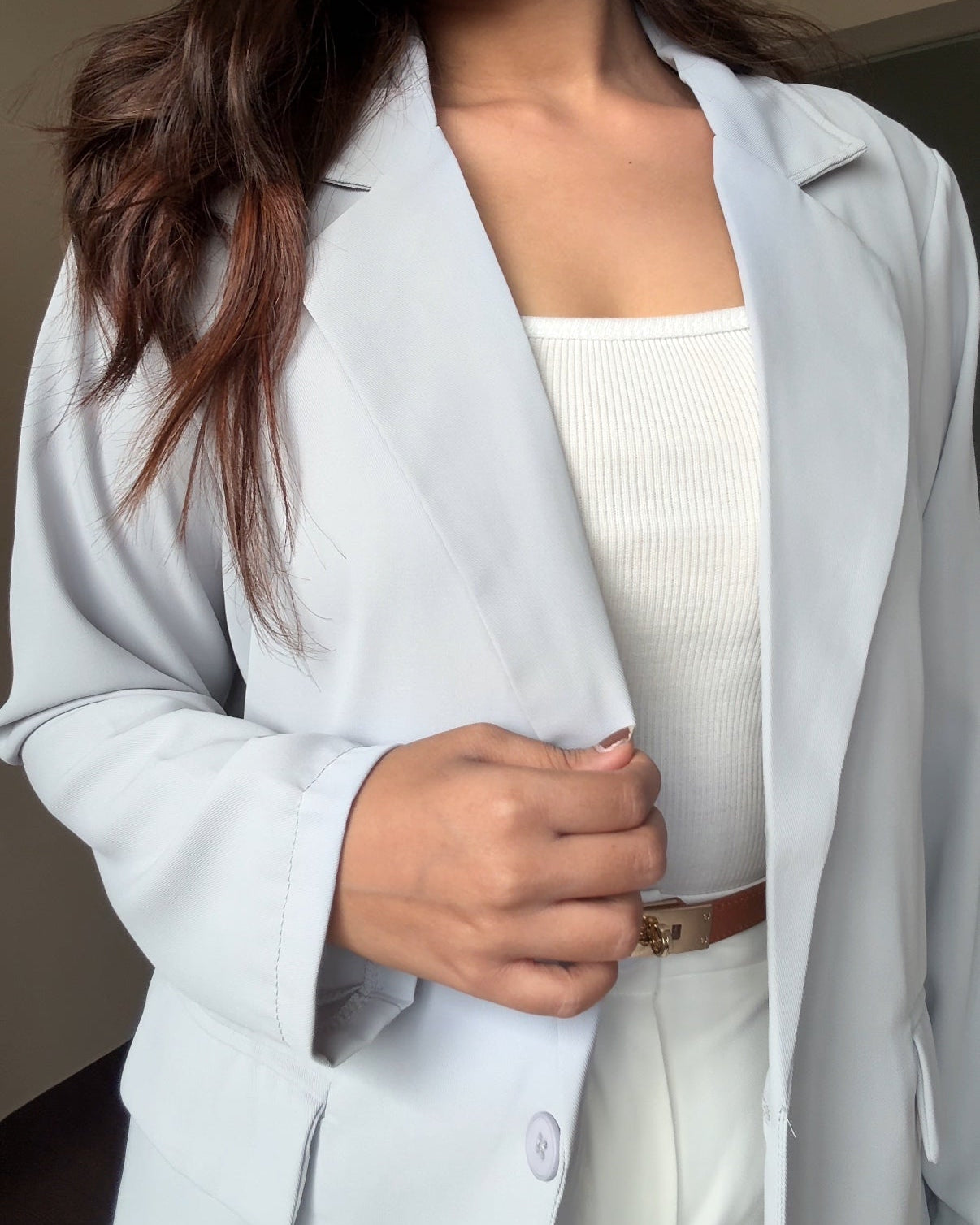 Solid Lightweight Relaxed-Fit Blazer