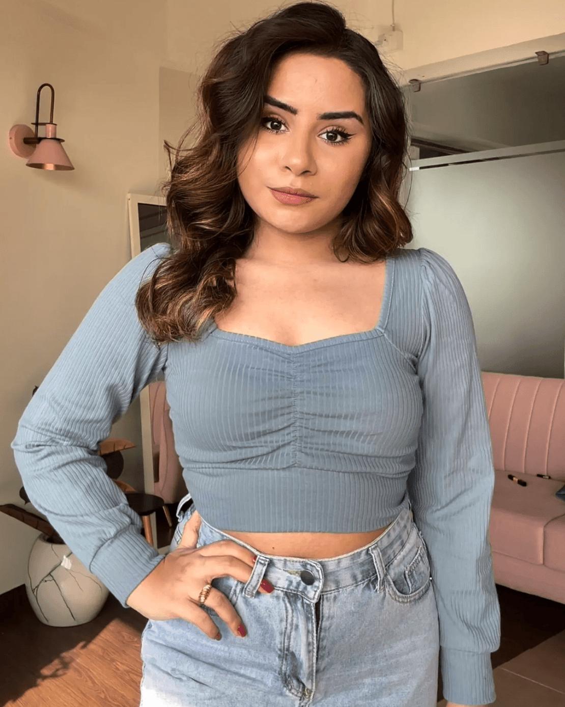 Sweetheart Puff Crop Top
