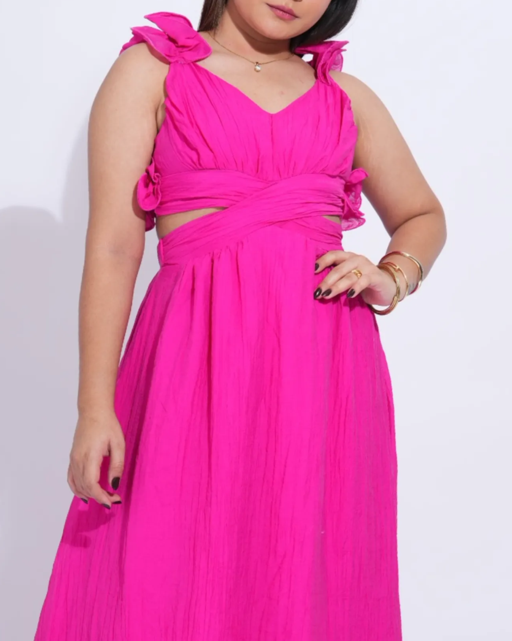 Back Tie Up Maxi Dress