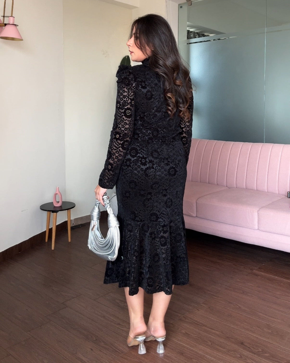 Lacy Puff Sleeve Modest Co-ord Set