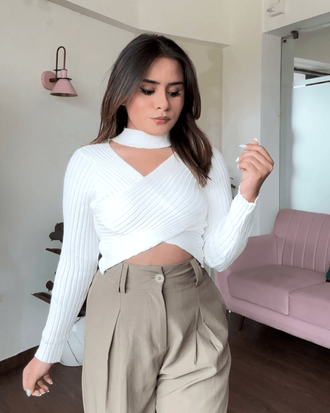 Criss Cross Full Sleeve Top