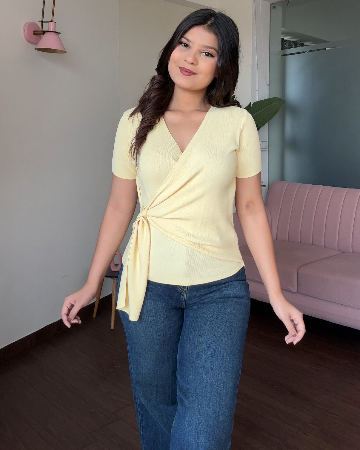 Knot Detailing Wrap Up Top