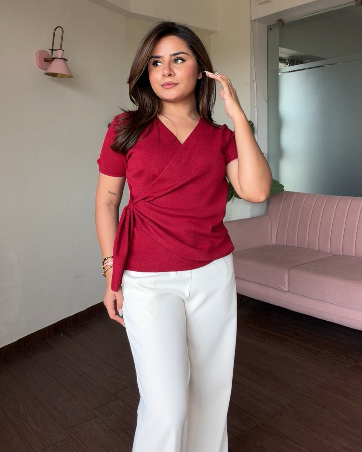 Knot Detailing Wrap Up Top