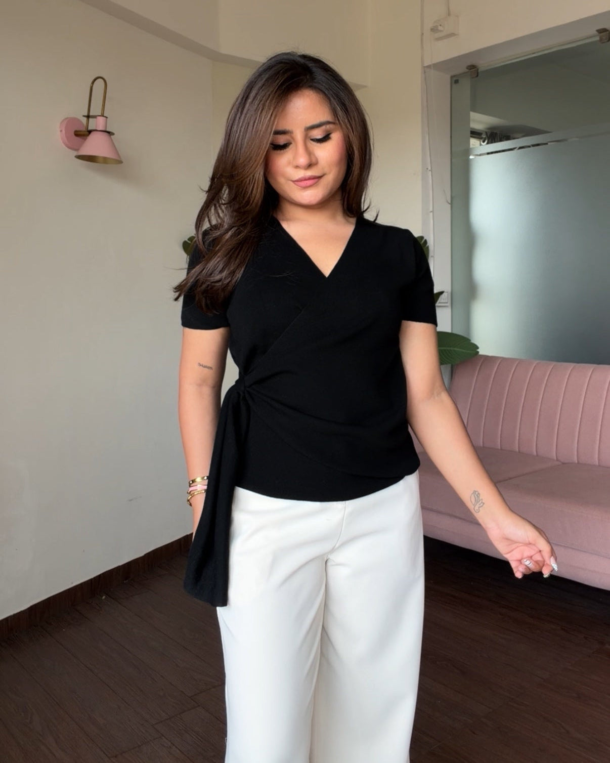 Knot Detailing Wrap Up Top