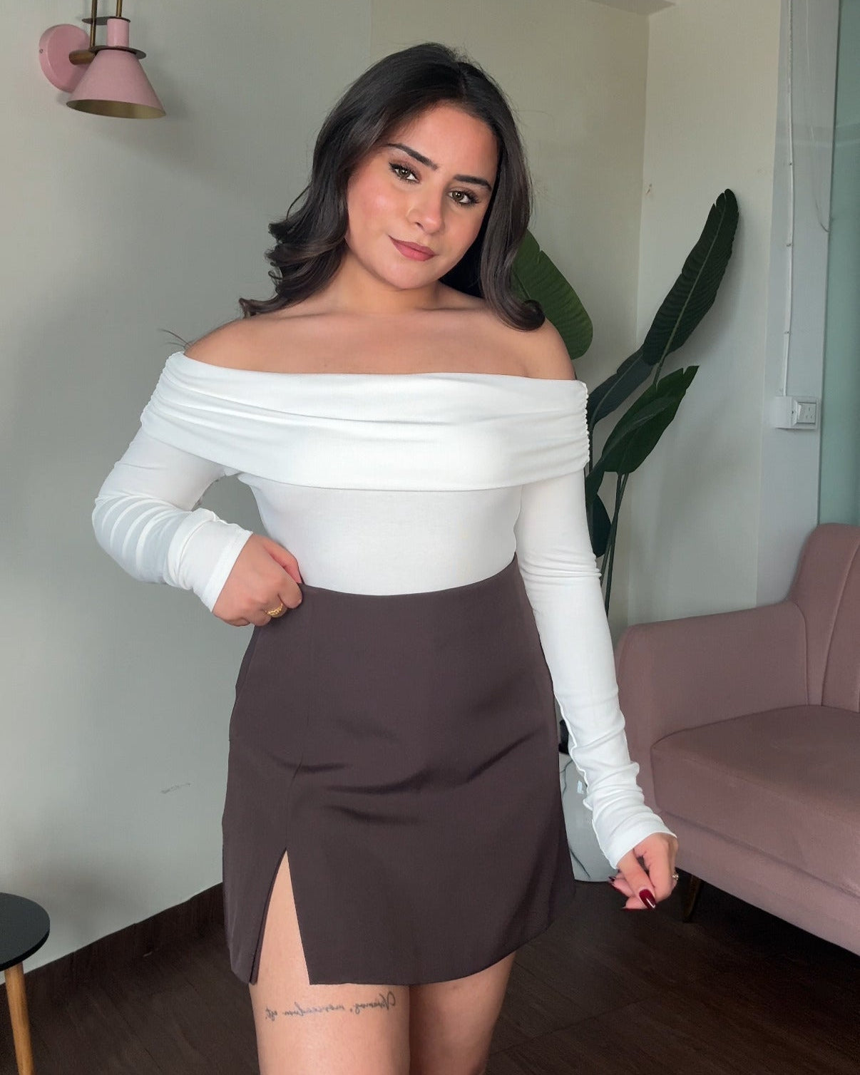 Off Shoulder Bodycon Bodysuit