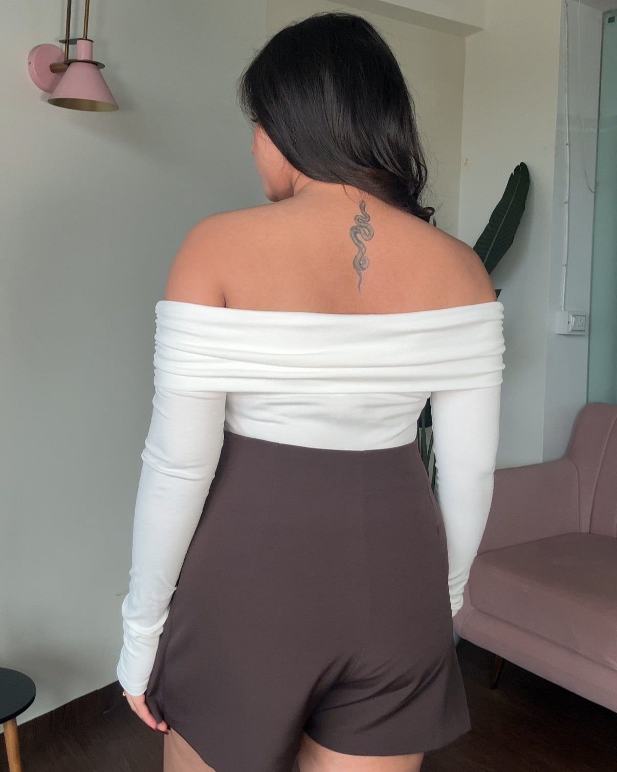 Off Shoulder Bodycon Bodysuit