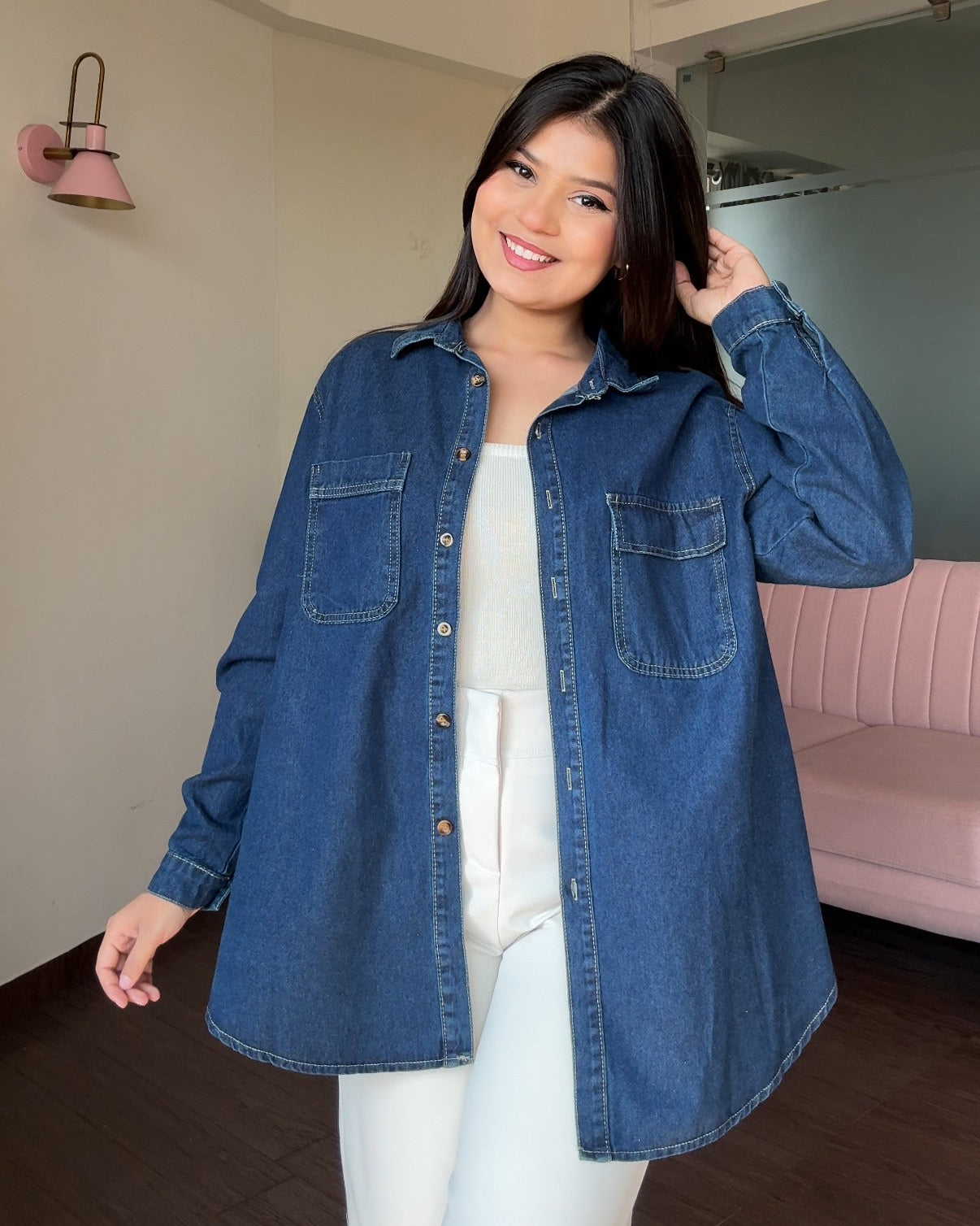 Oversized Denim Shirt