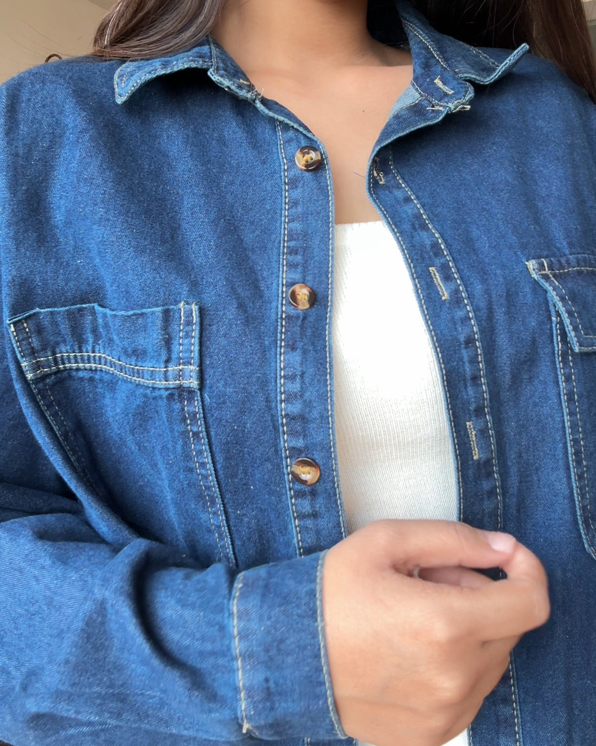 Oversized Denim Shirt
