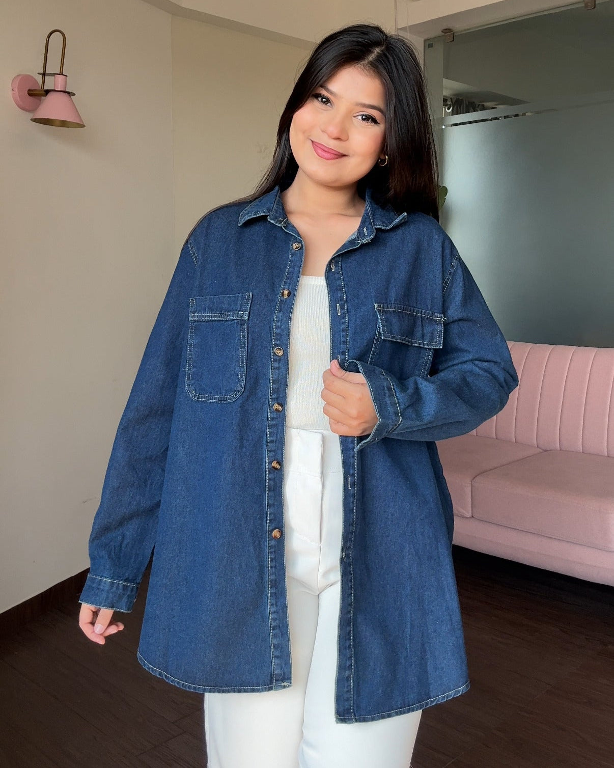 Oversized Denim Shirt