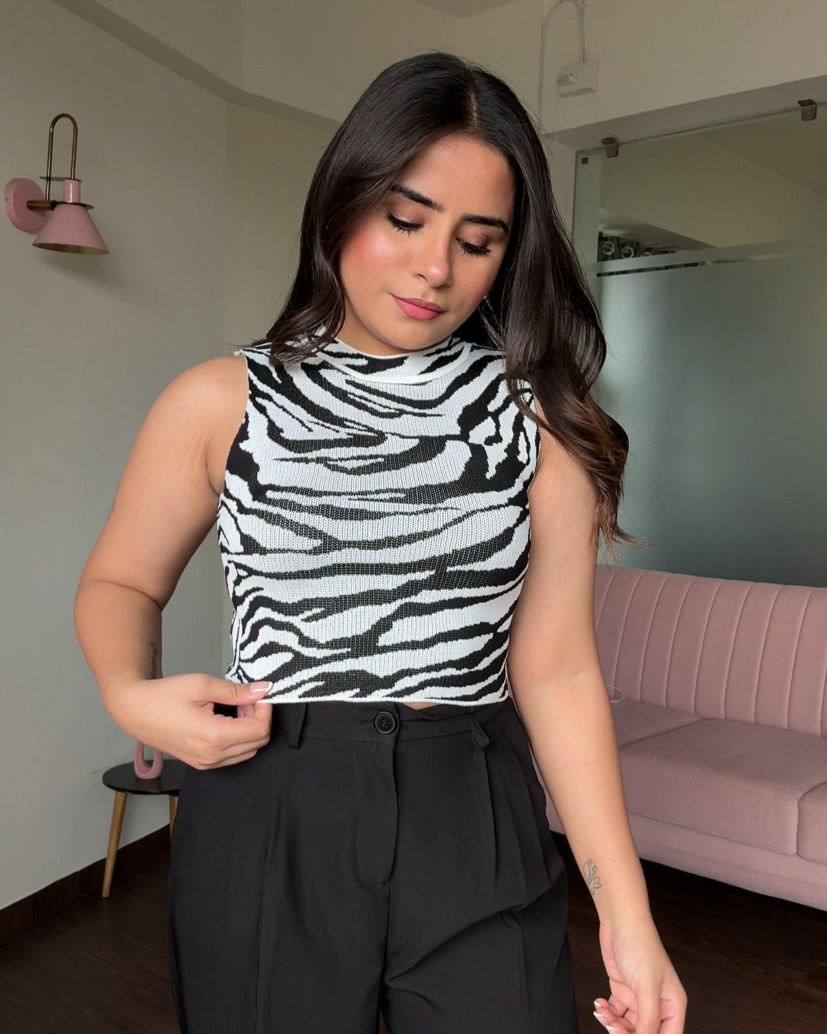 Patterned Cami Top