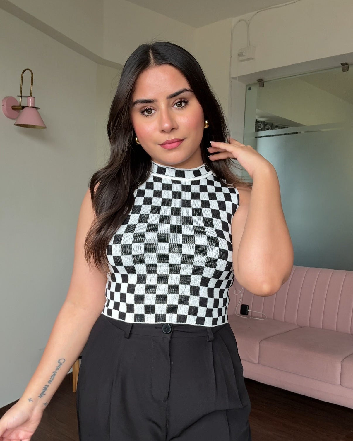Patterned Cami Top