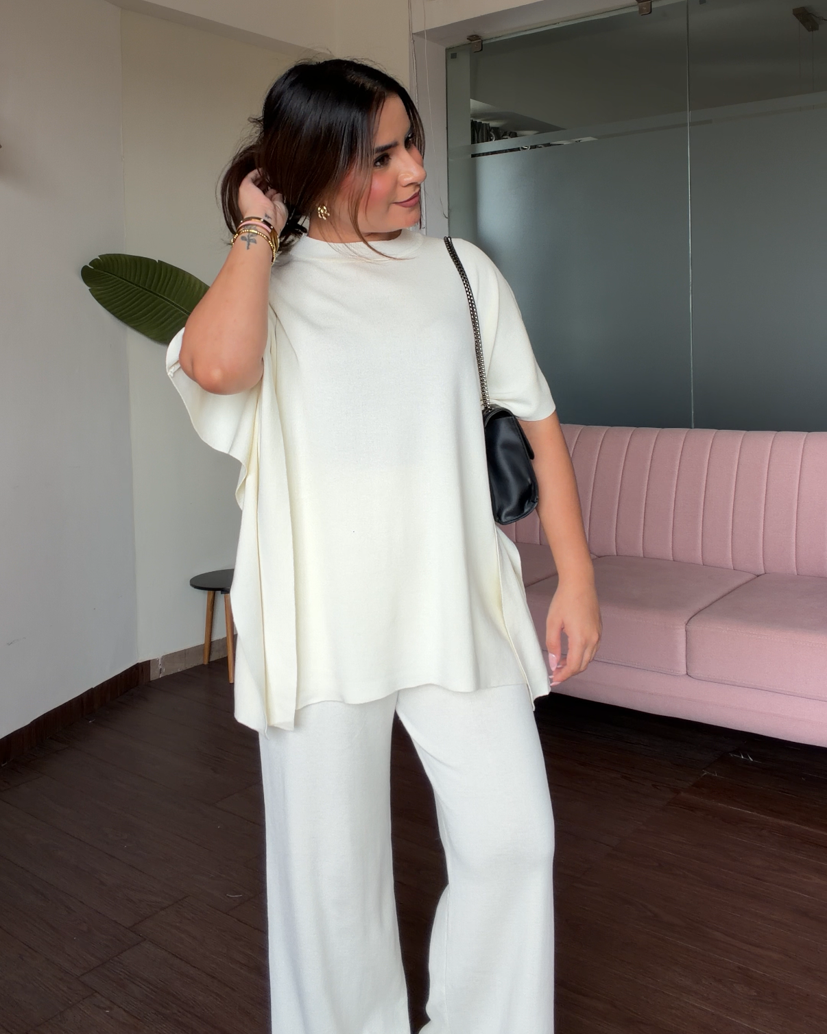 Round Neck Relaxed Fit Co-ord Set