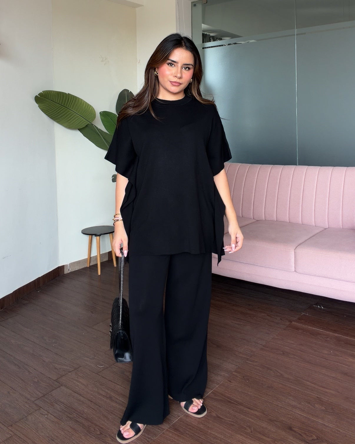 Round Neck Relaxed Fit Co-ord Set