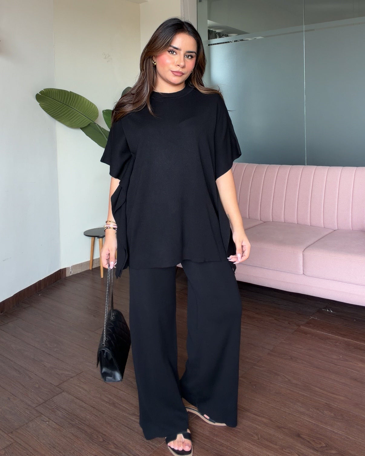 Round Neck Relaxed Fit Co-ord Set