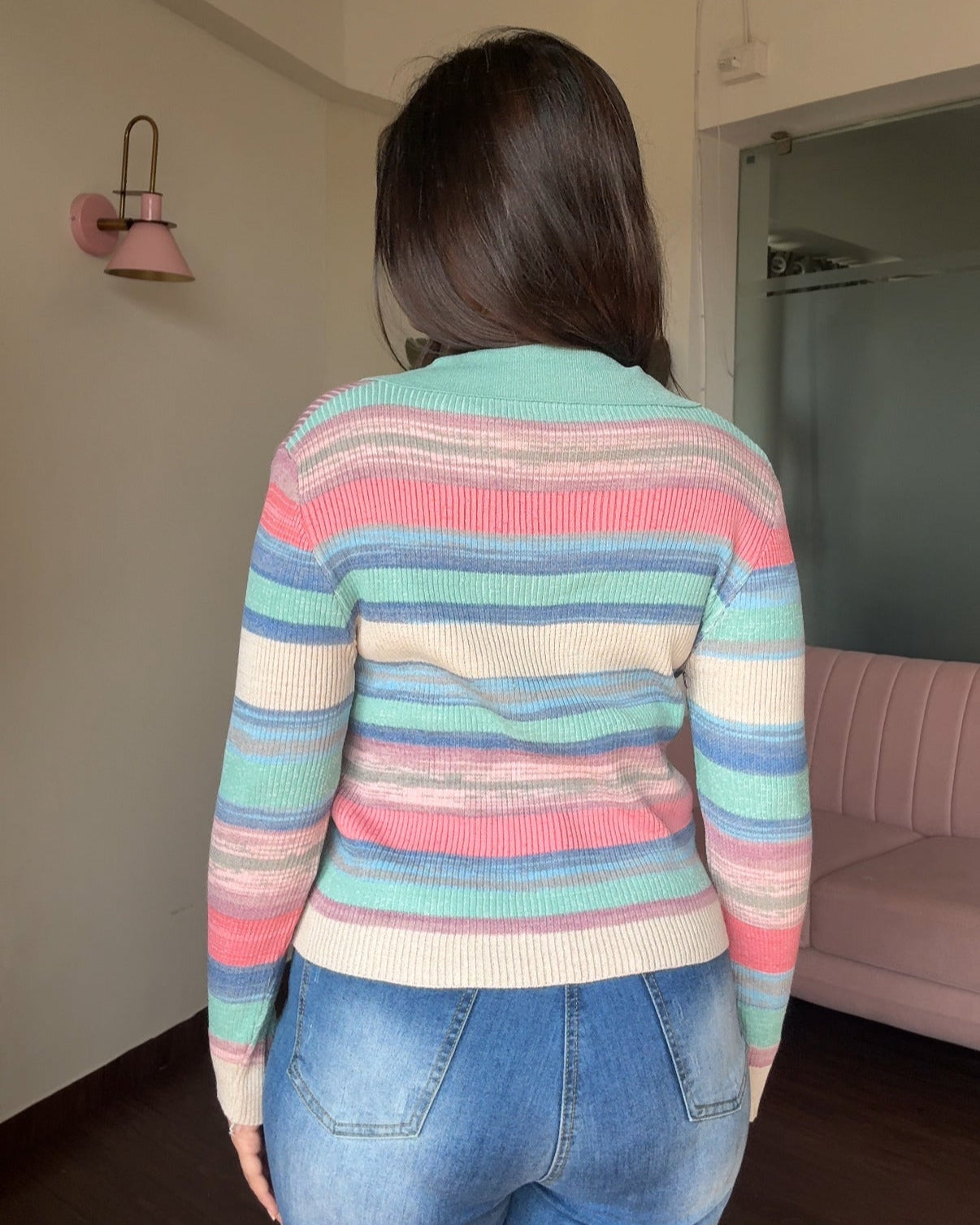 Shaded Polo Full Sleeve Tee