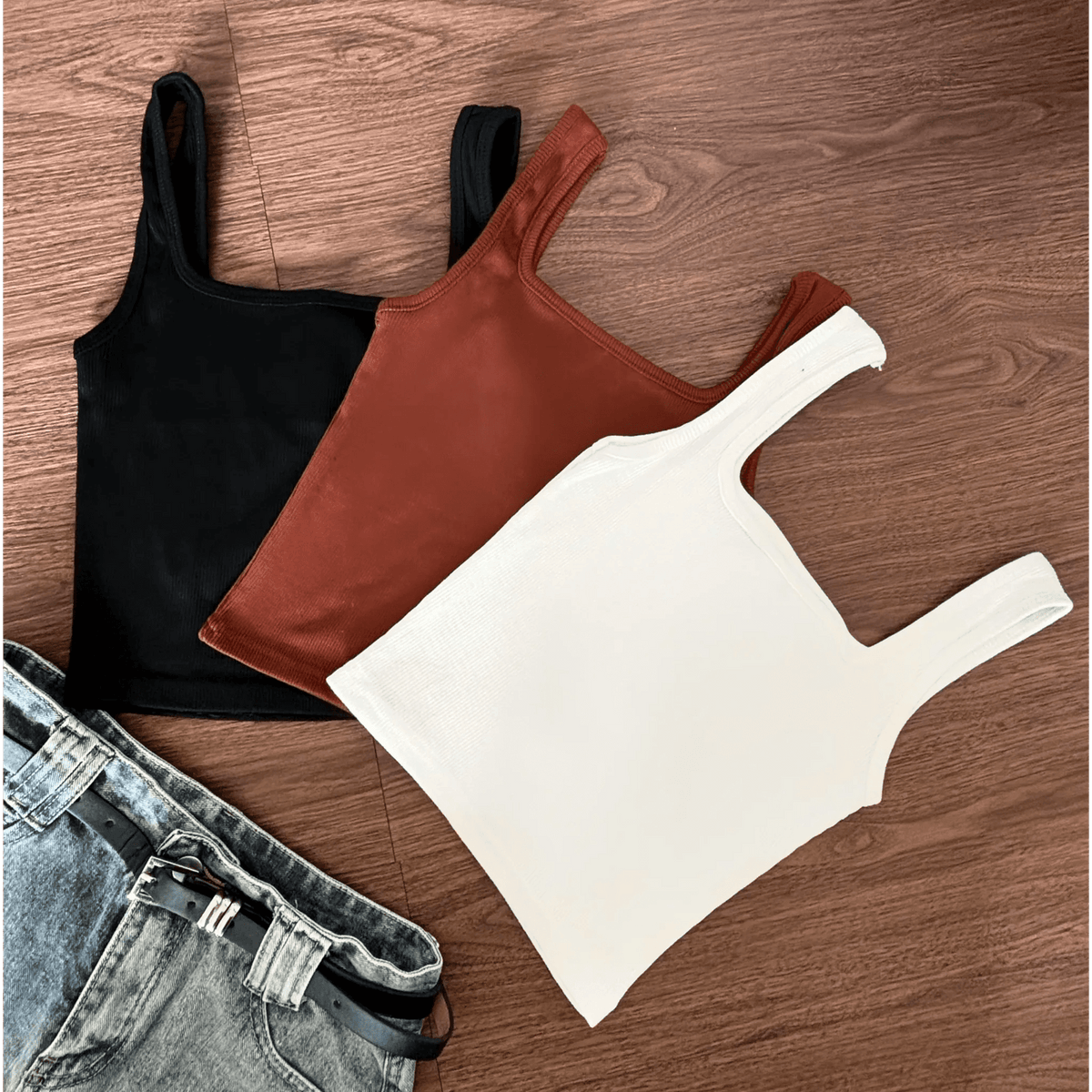 Square Neck Cami Top Bundle