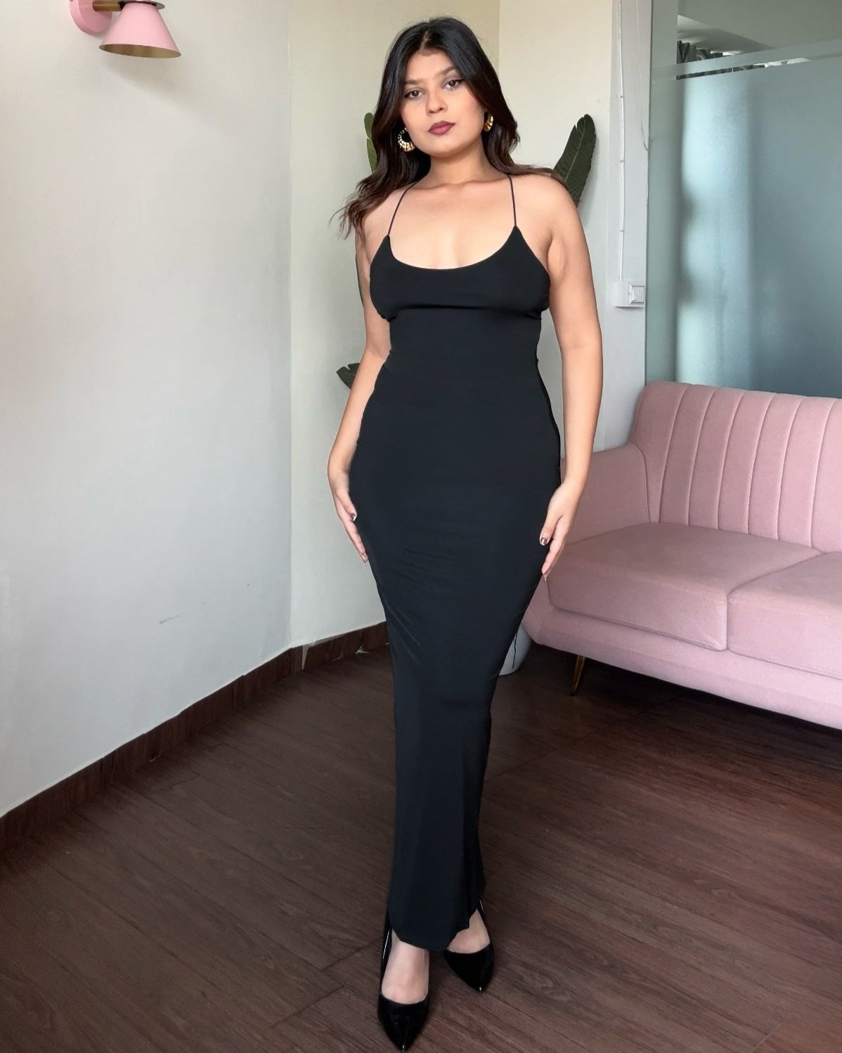 Strappy Backless Maxi Dress