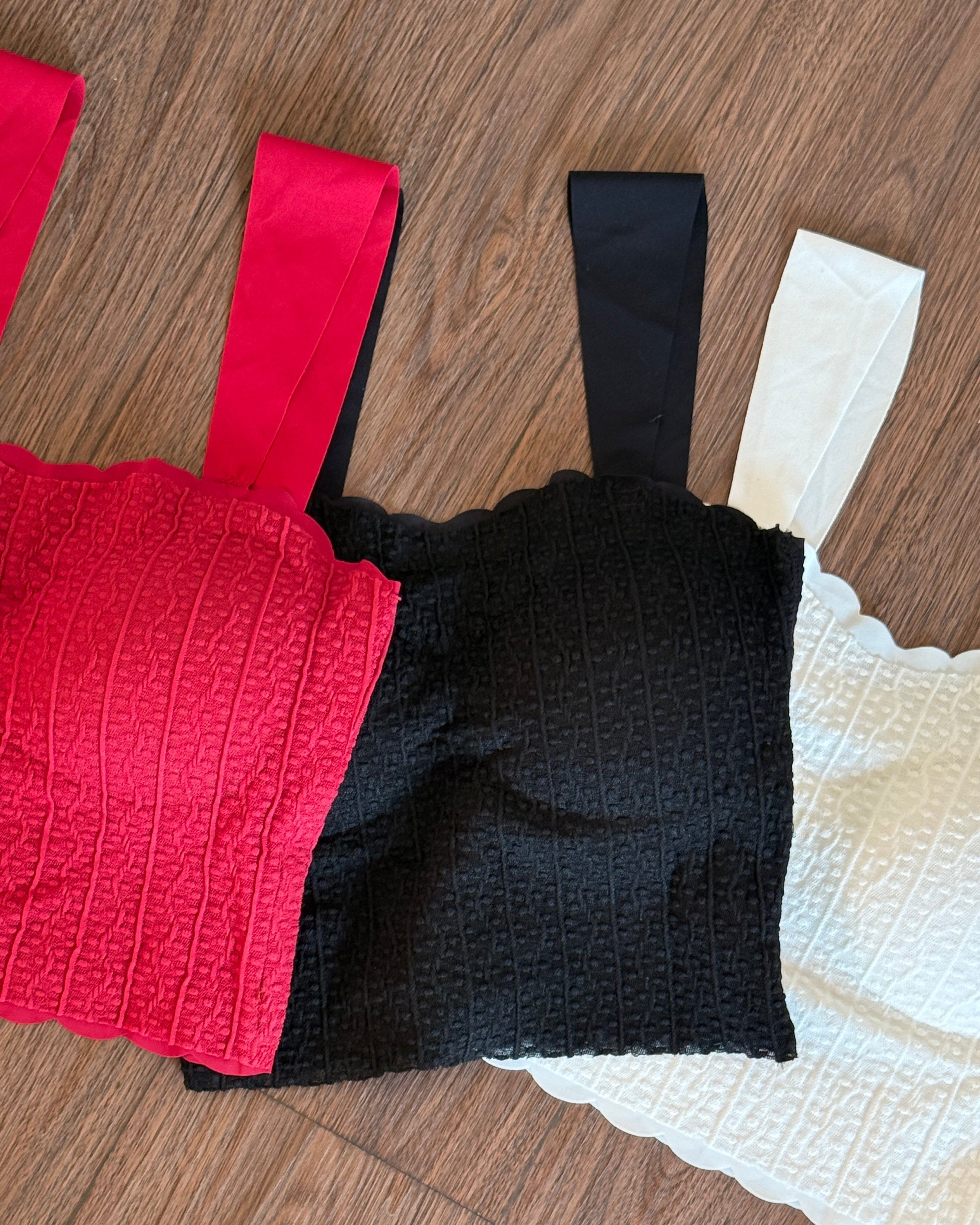 Textured Padded Cami Top Bundle