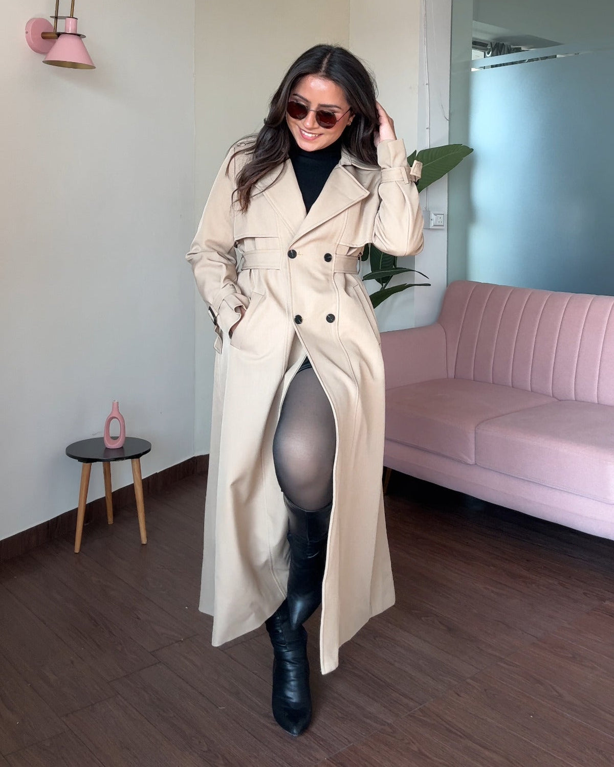 Thick Fitted Trench Coat