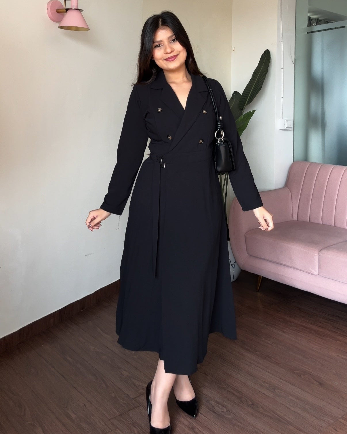 Wrap-Around Blazer Dress