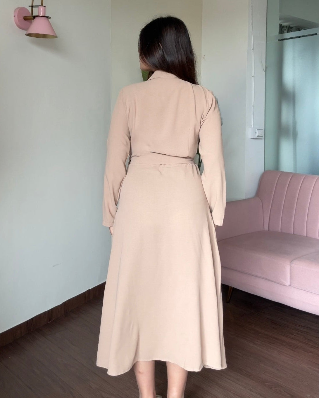 Wrap-Around Blazer Dress