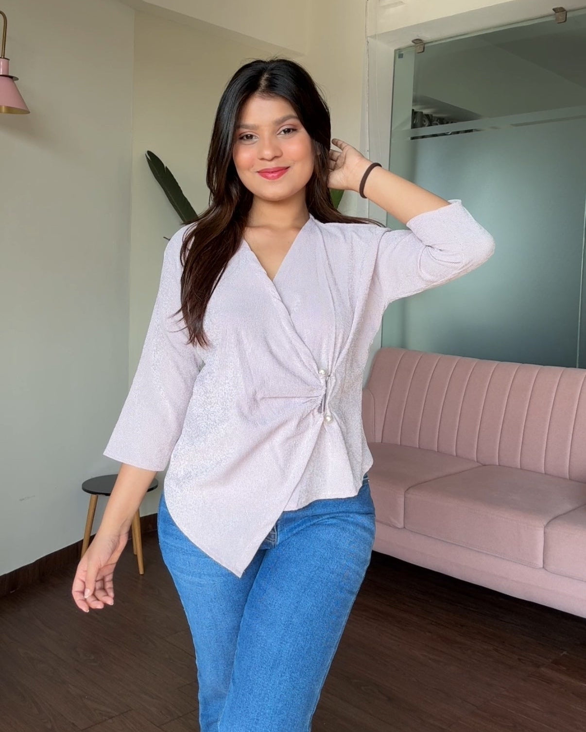 Wrap Style Formal Top