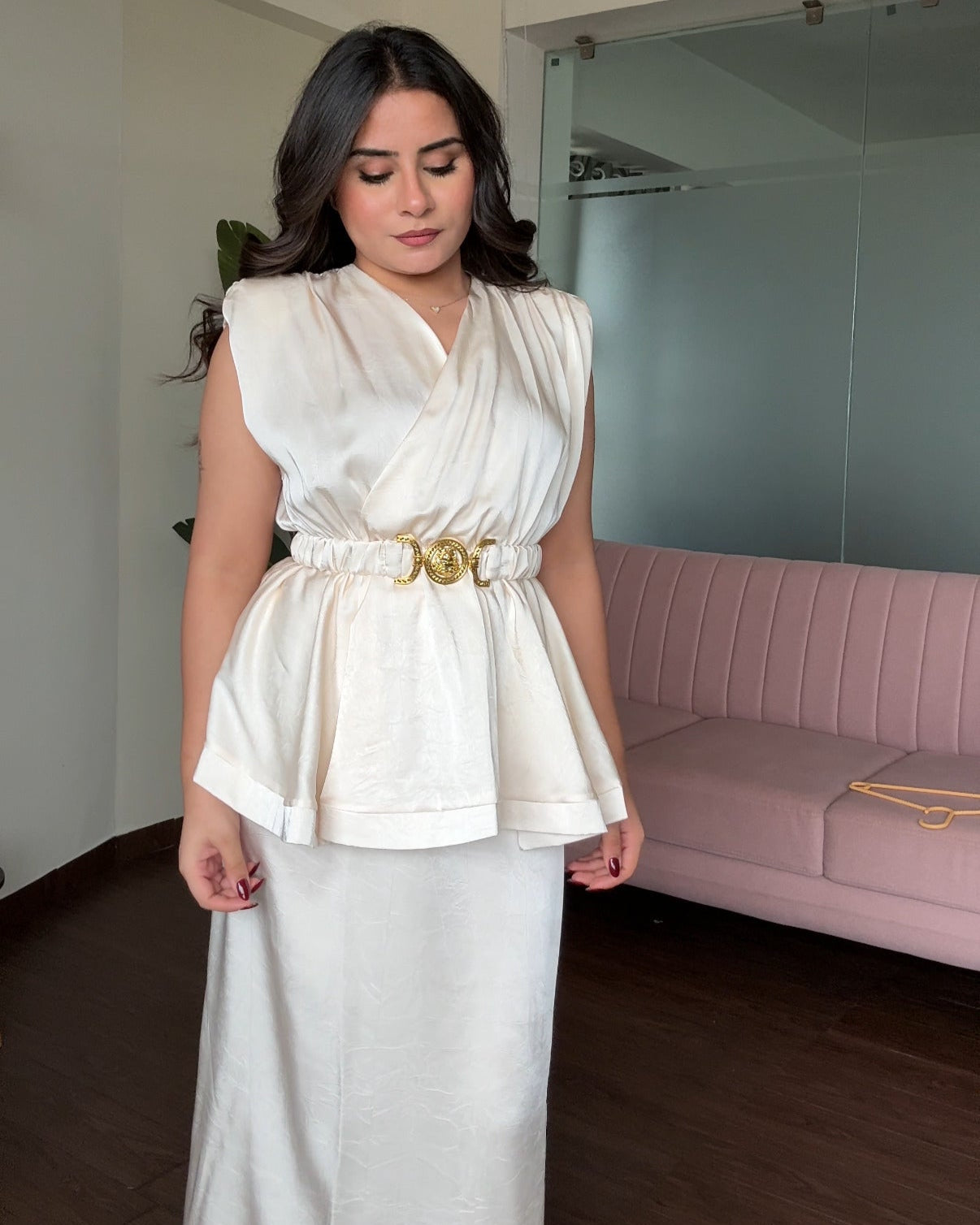 3 Piece Satin Modest Co-ord Set