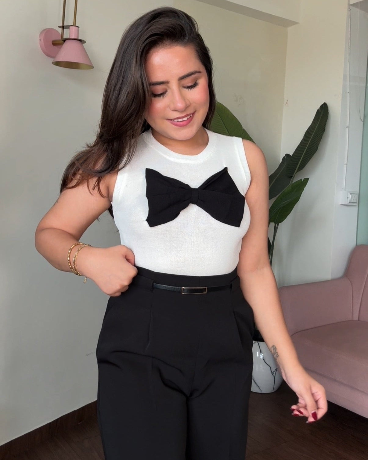 Attached Bow Tank Top