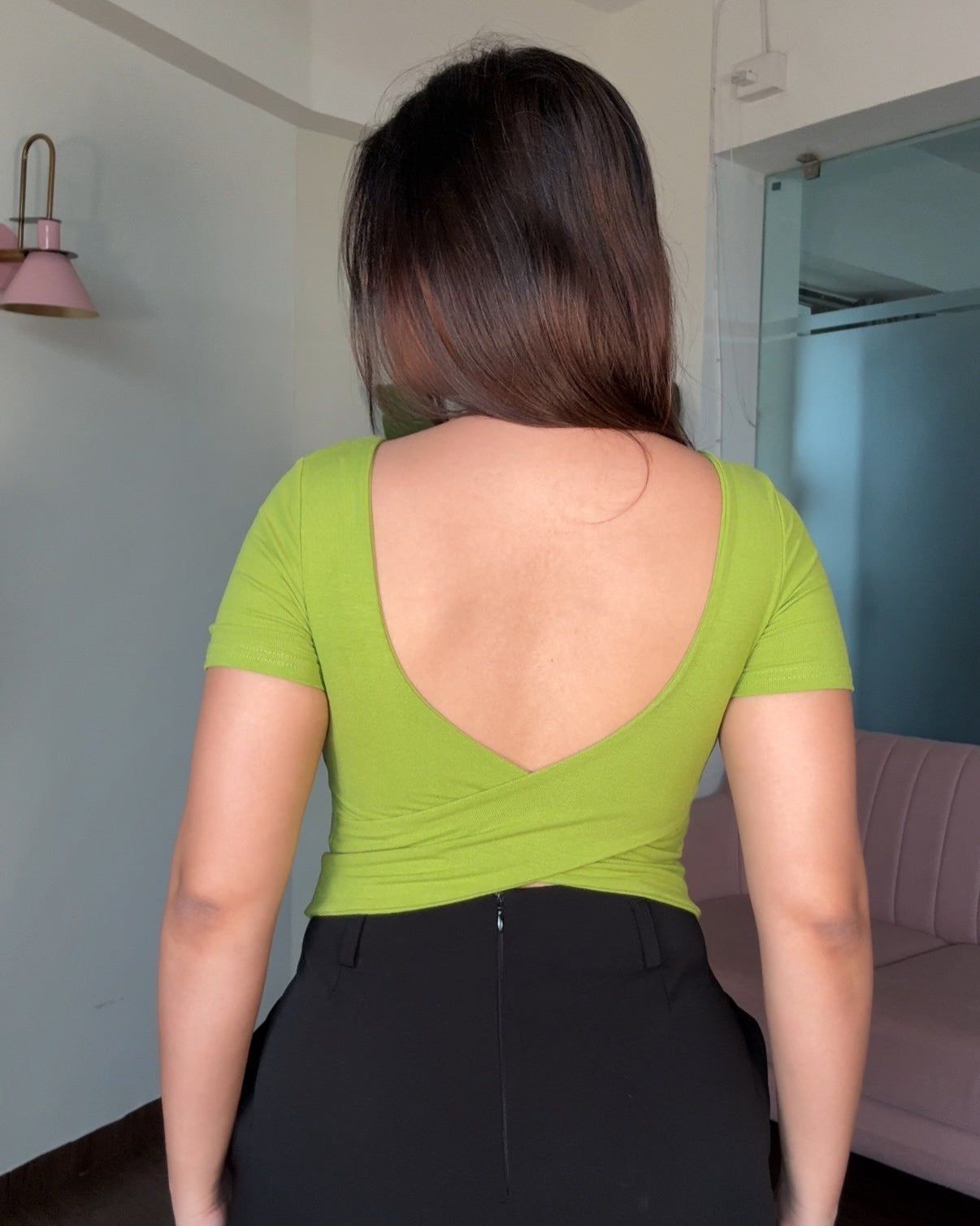 Back Cross Padded Tee