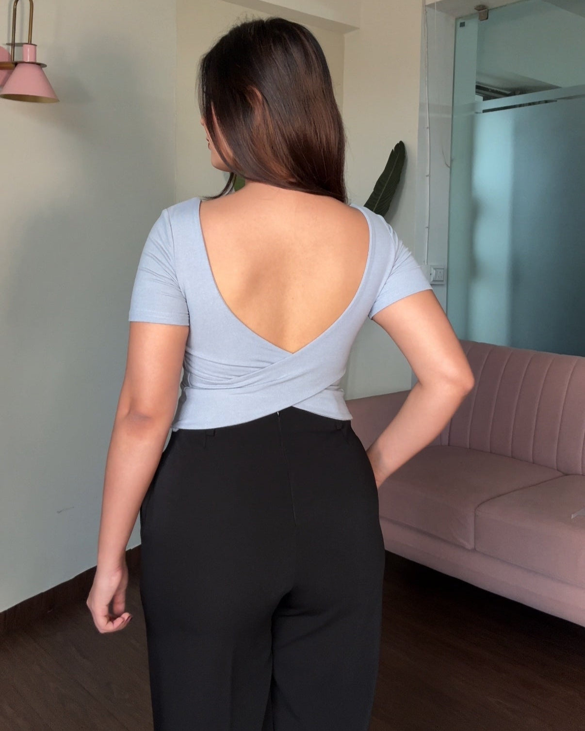 Back Cross Padded Tee