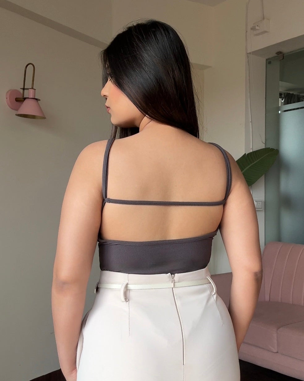 Backless Padded Scoop Neck Bodysuit Bundle ( Combo Of 2 )