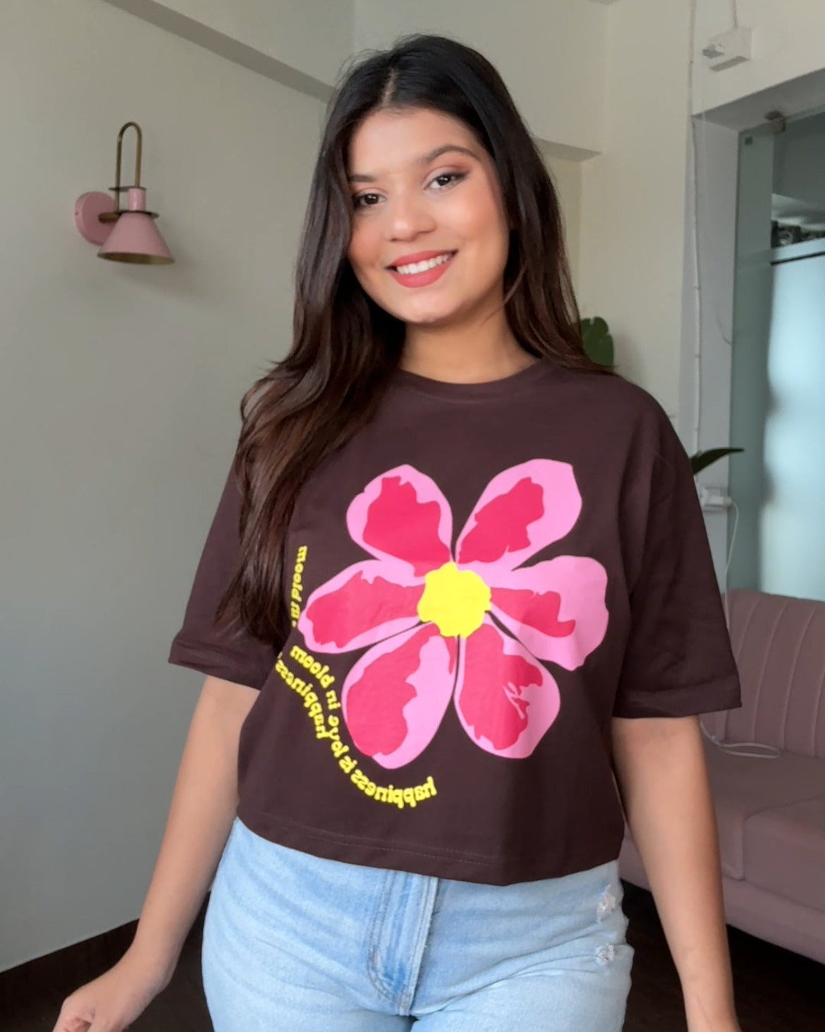 Bloom Graphic Cropped Tee