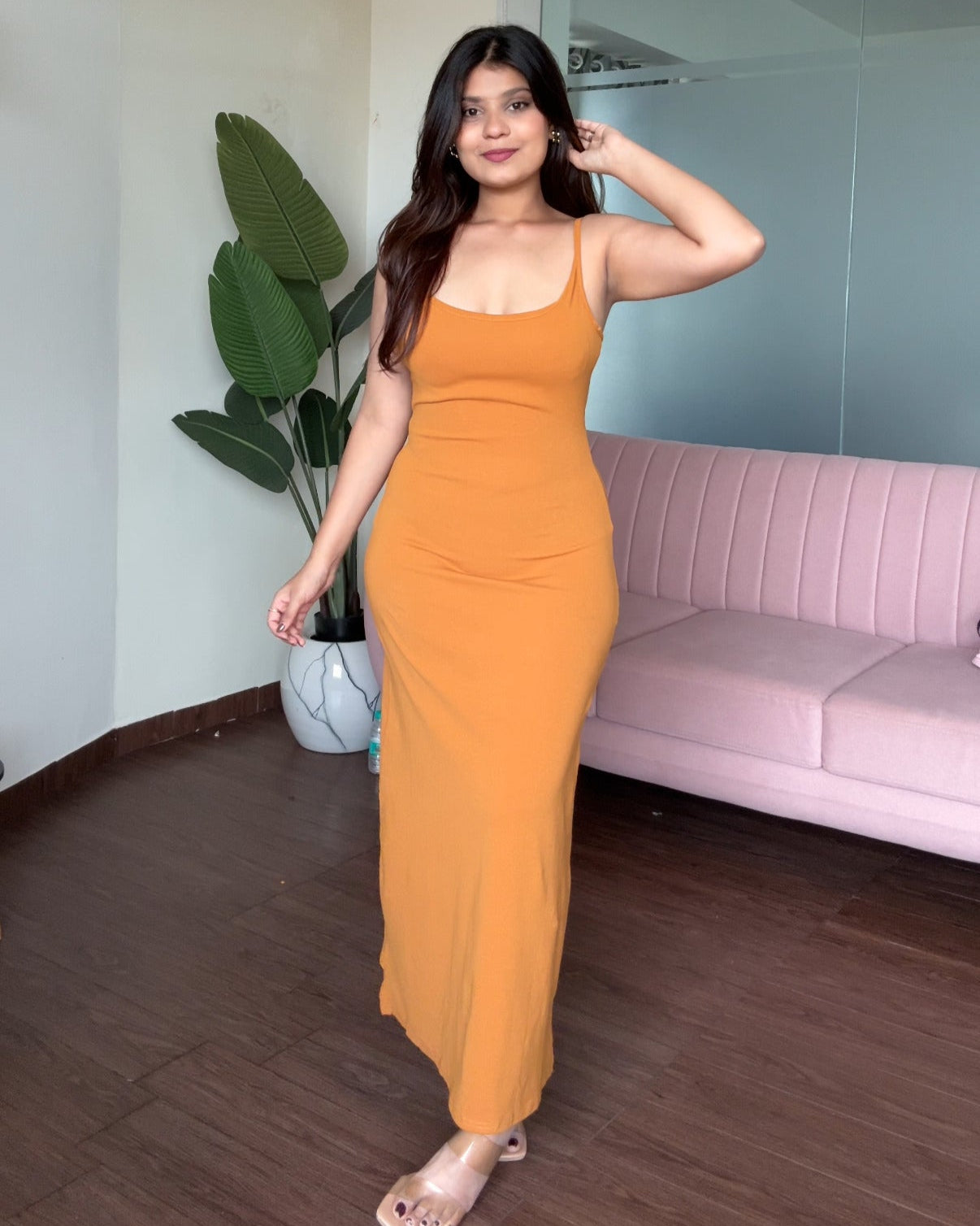 Bodycon Fitted Midi Dress With Lace Shrug
