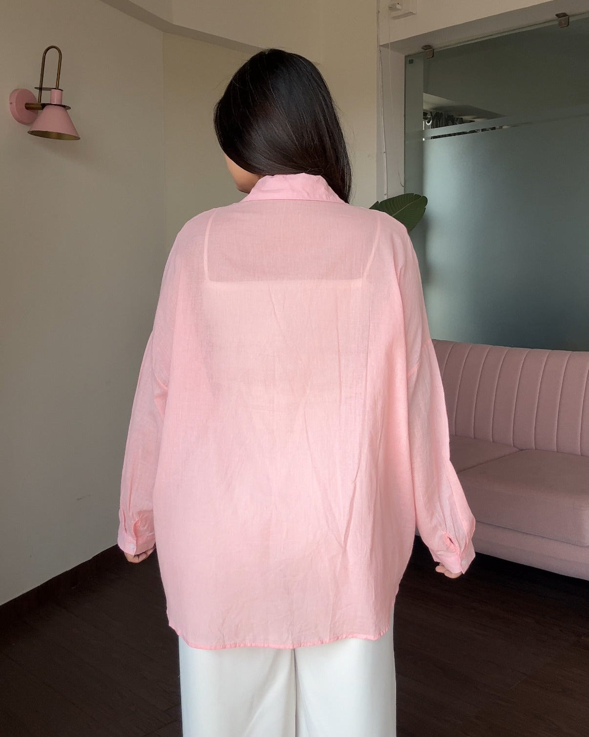 Cotton Lightweight Shirt With Cami Top