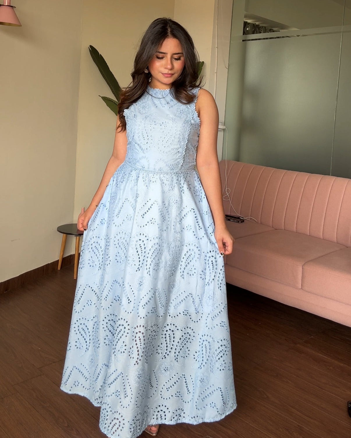 Cut Work Skirt And Top Co-ord Set