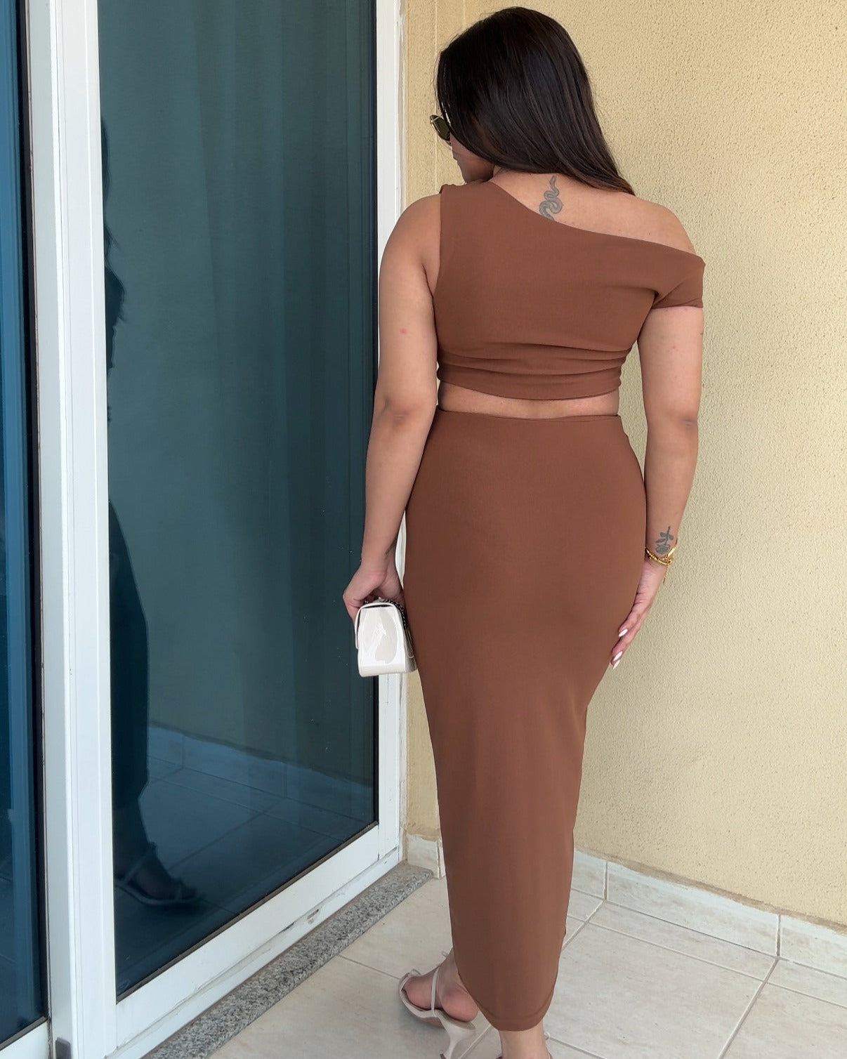 Draped Brown Set