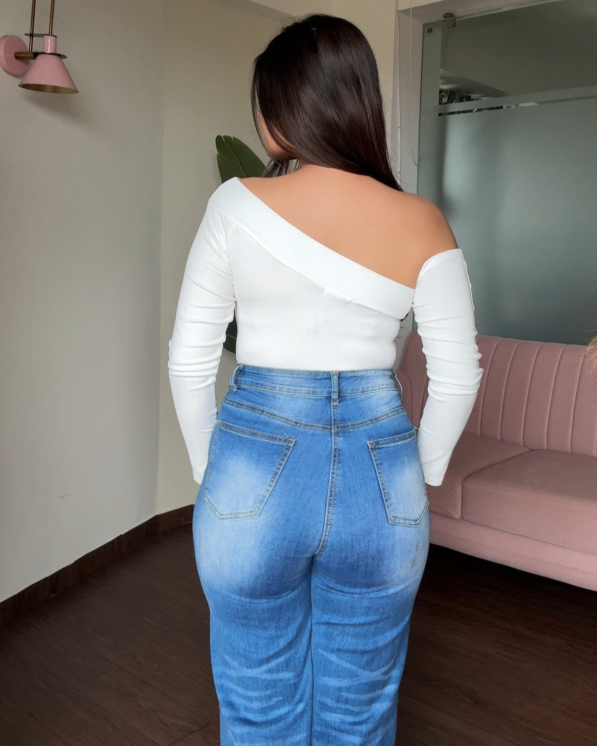 Drop Shoulder Studded Full Sleeve Top