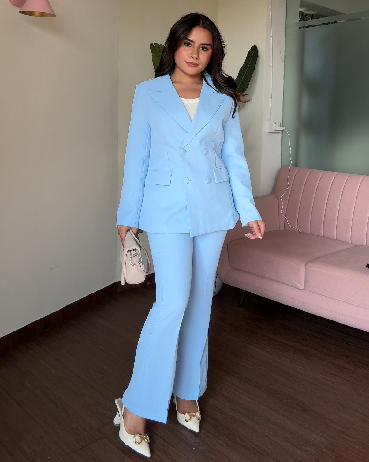 Flared Fitted Blazer Set