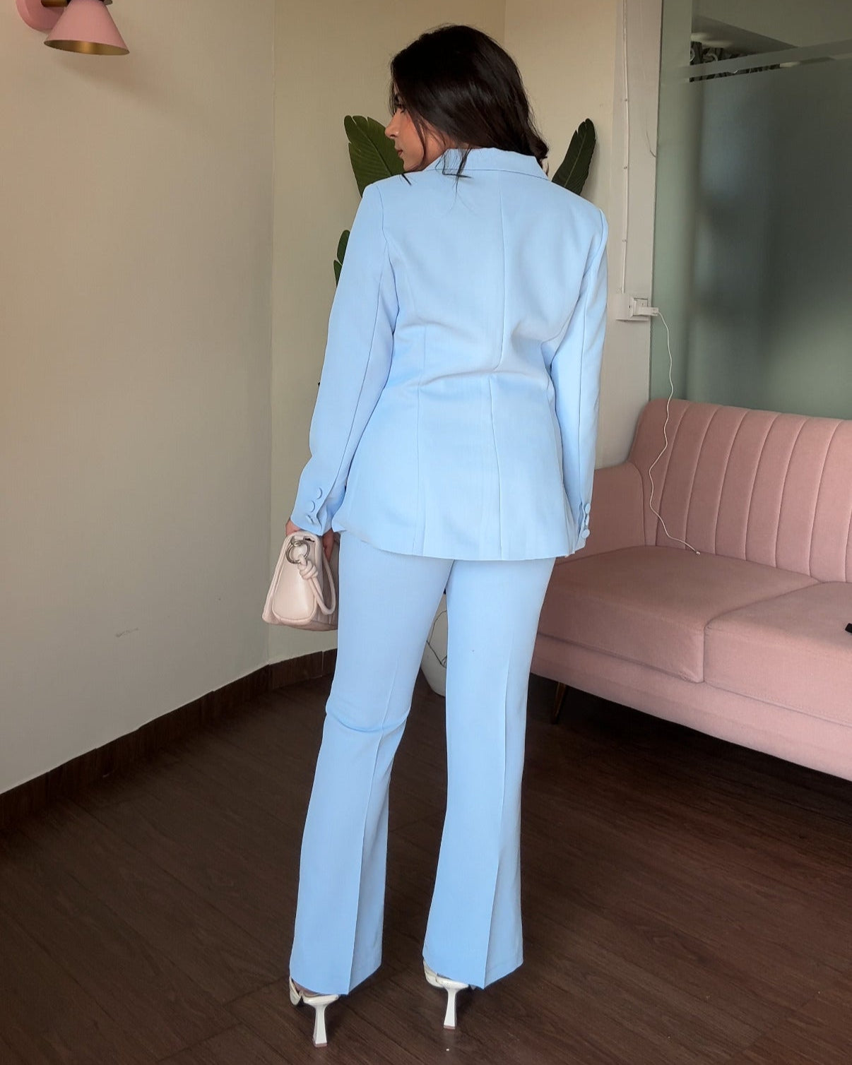 Flared Fitted Blazer Set