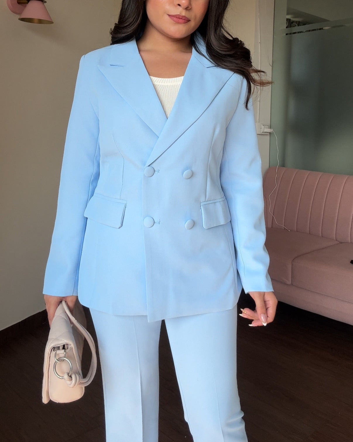 Flared Fitted Blazer Set