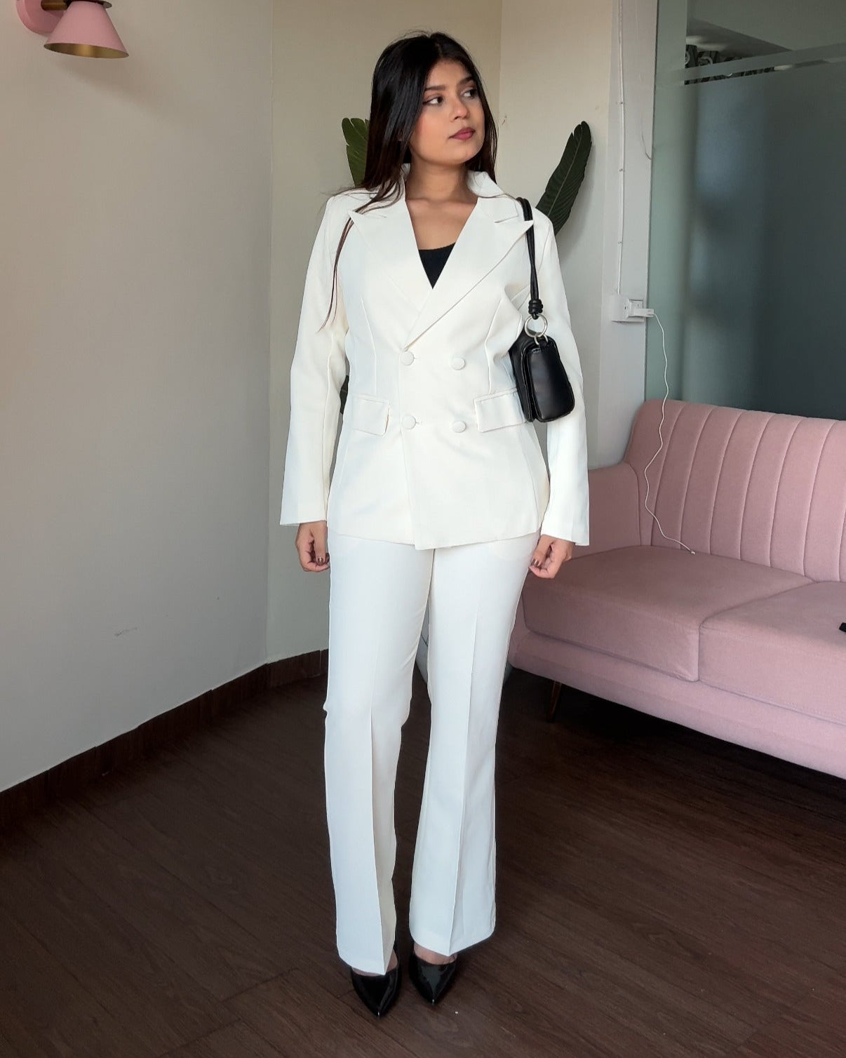 Flared Fitted Blazer Set