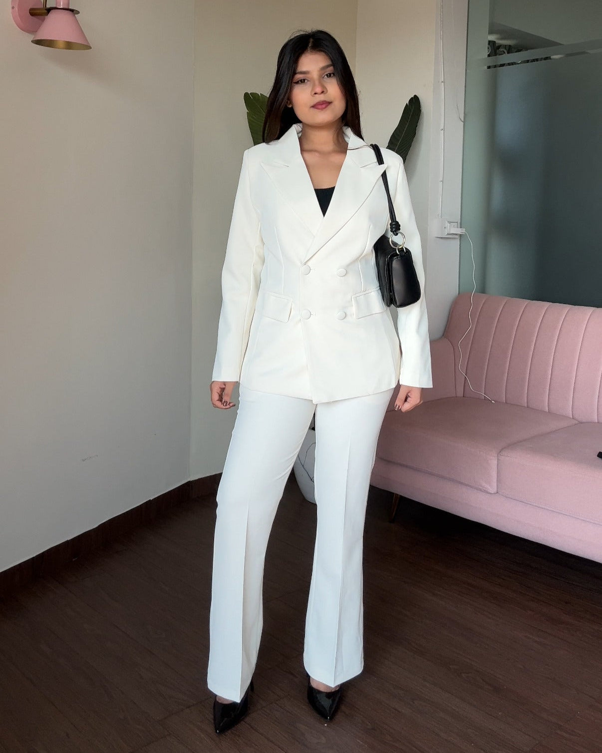 Flared Fitted Blazer Set