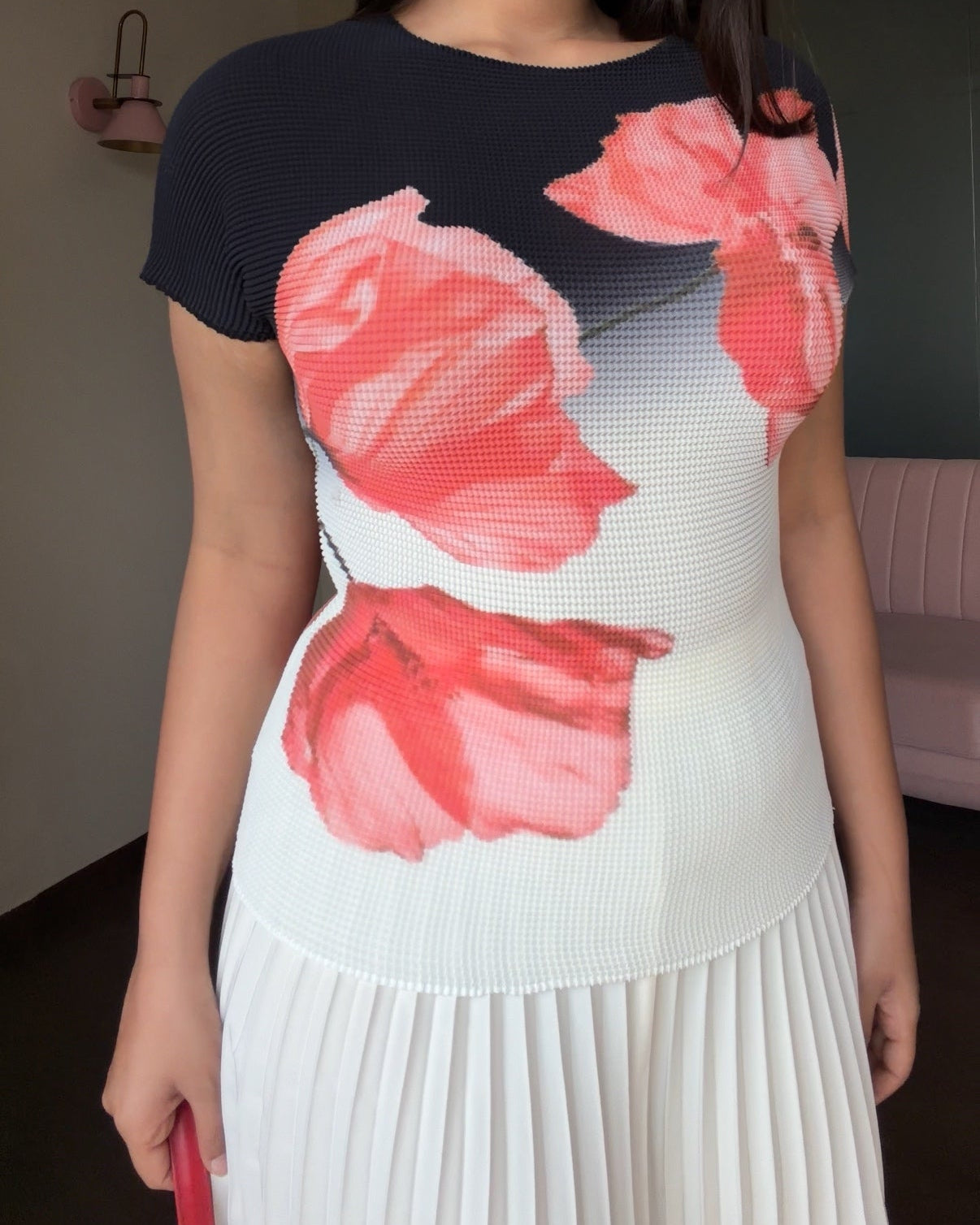 Floral Wrinkle Plazo Set