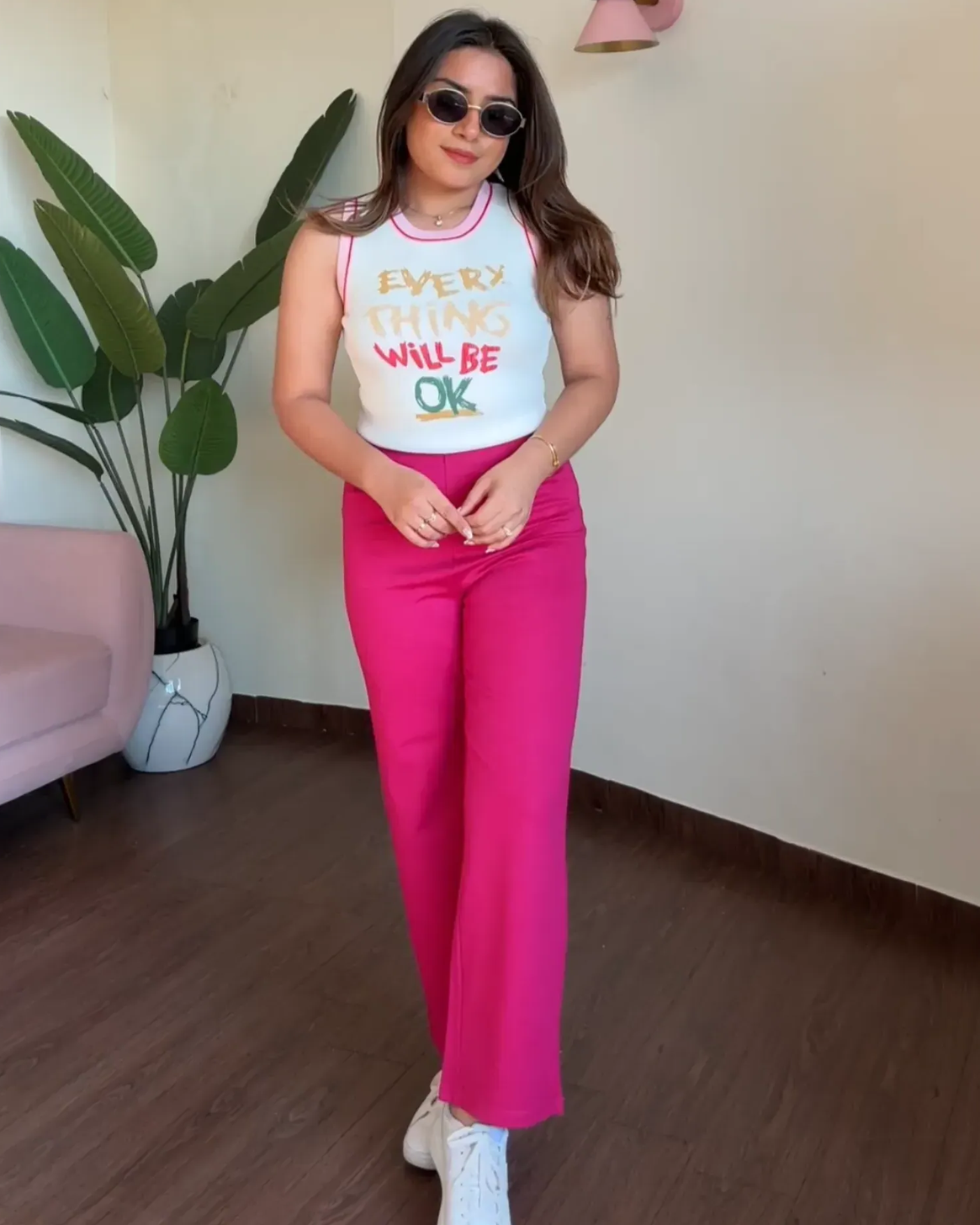 Graphic Tank Top And Pants Co-ord Set ( OLD )