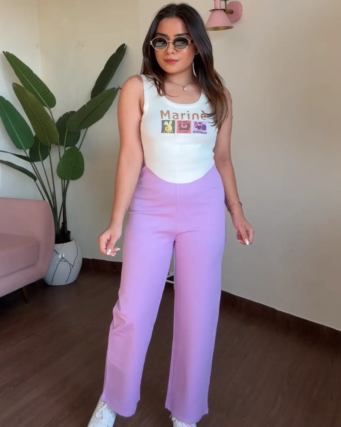 Graphic Tank Top And Pants Co-ord Set ( OLD )