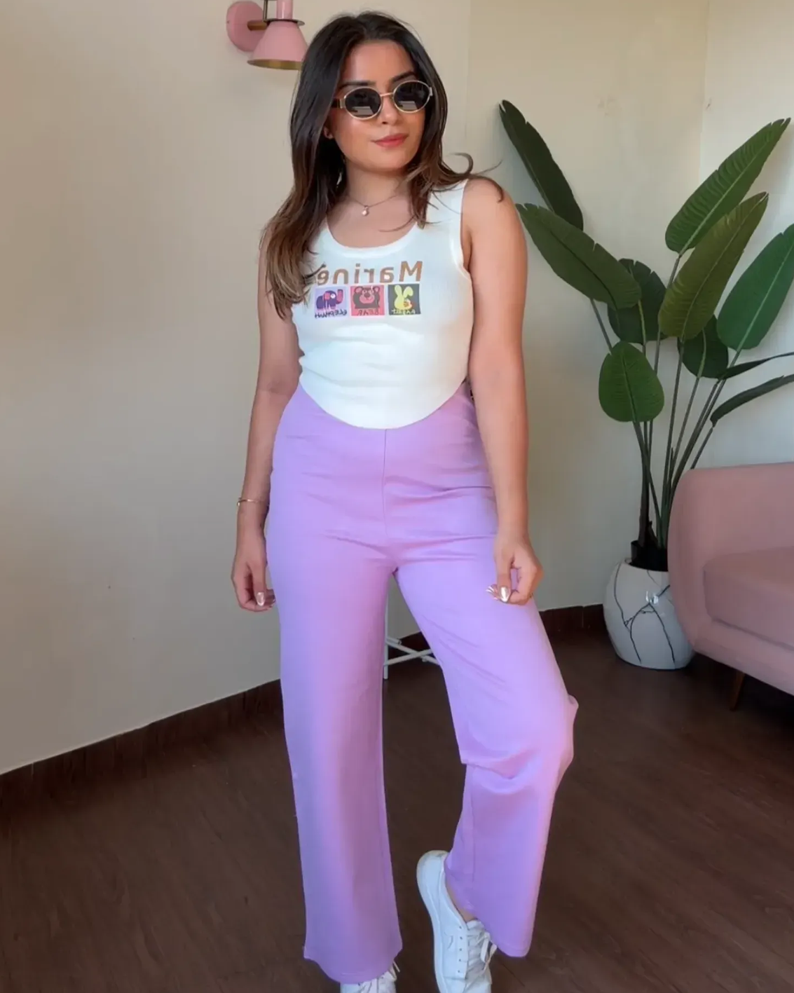 Graphic Tank Top And Pants Co-ord Set ( OLD )