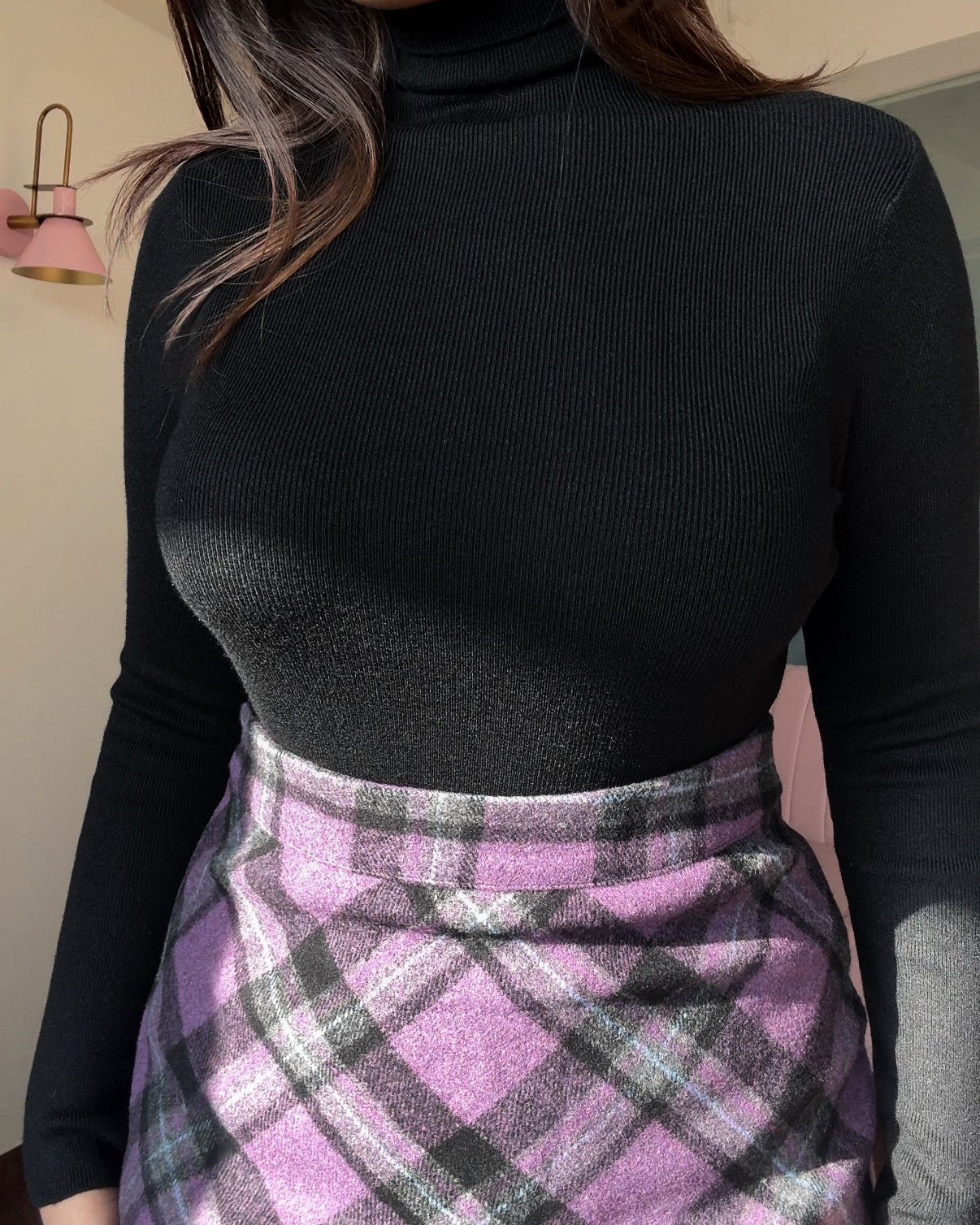 Ribbed Classic Turtleneck Top