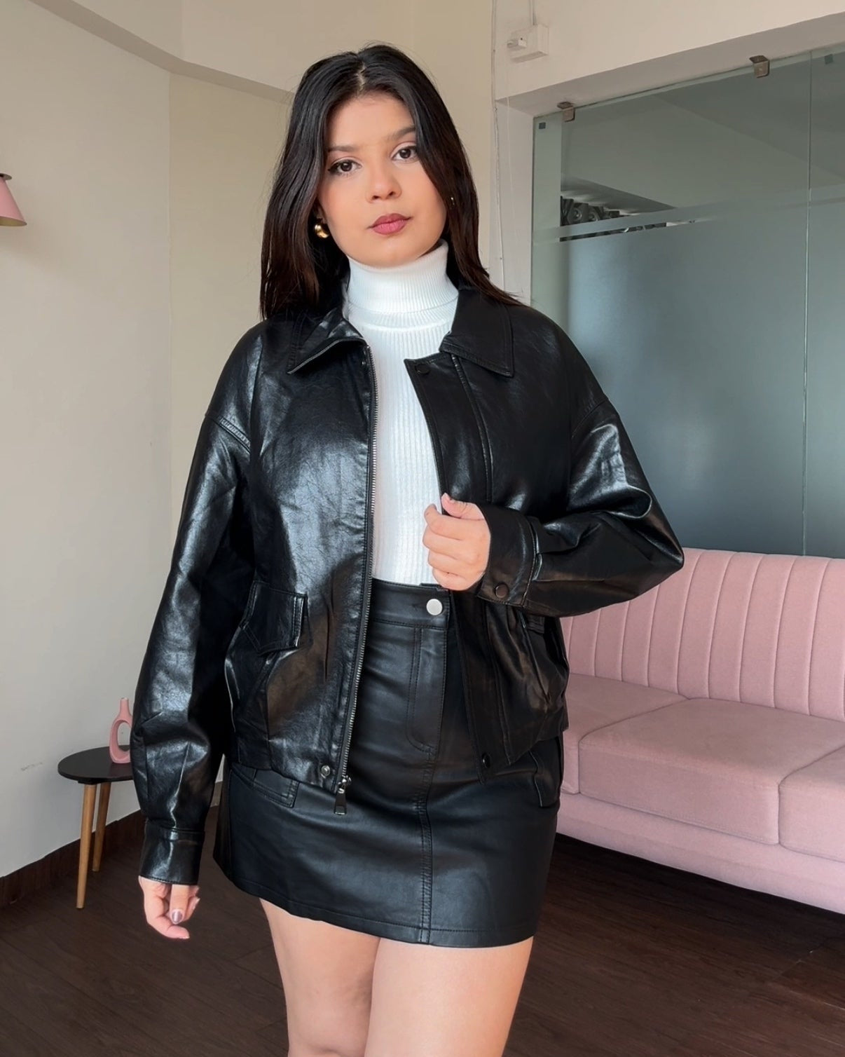Leather Baggy Jacket